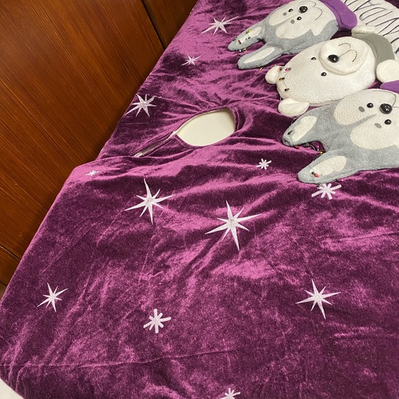 Home Interiors Purple Musical Tree Skirt - Picture 6 of 10